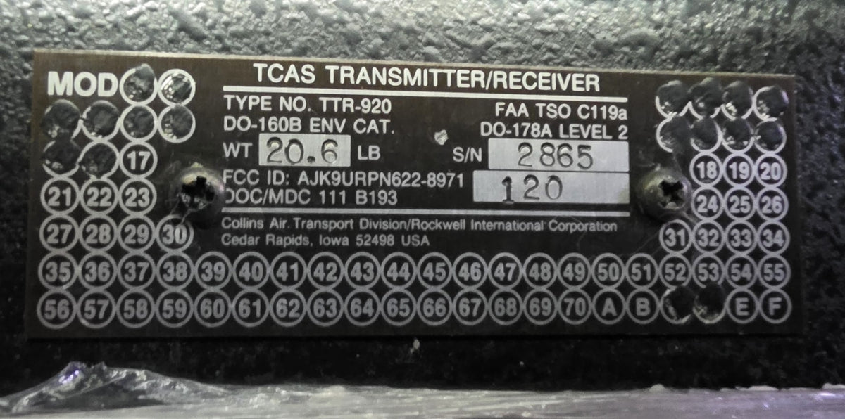 TCAS TRANS RECEIVER - 622-8971-120