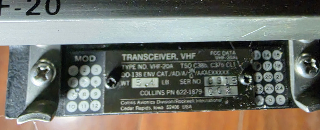 VHF 20 -