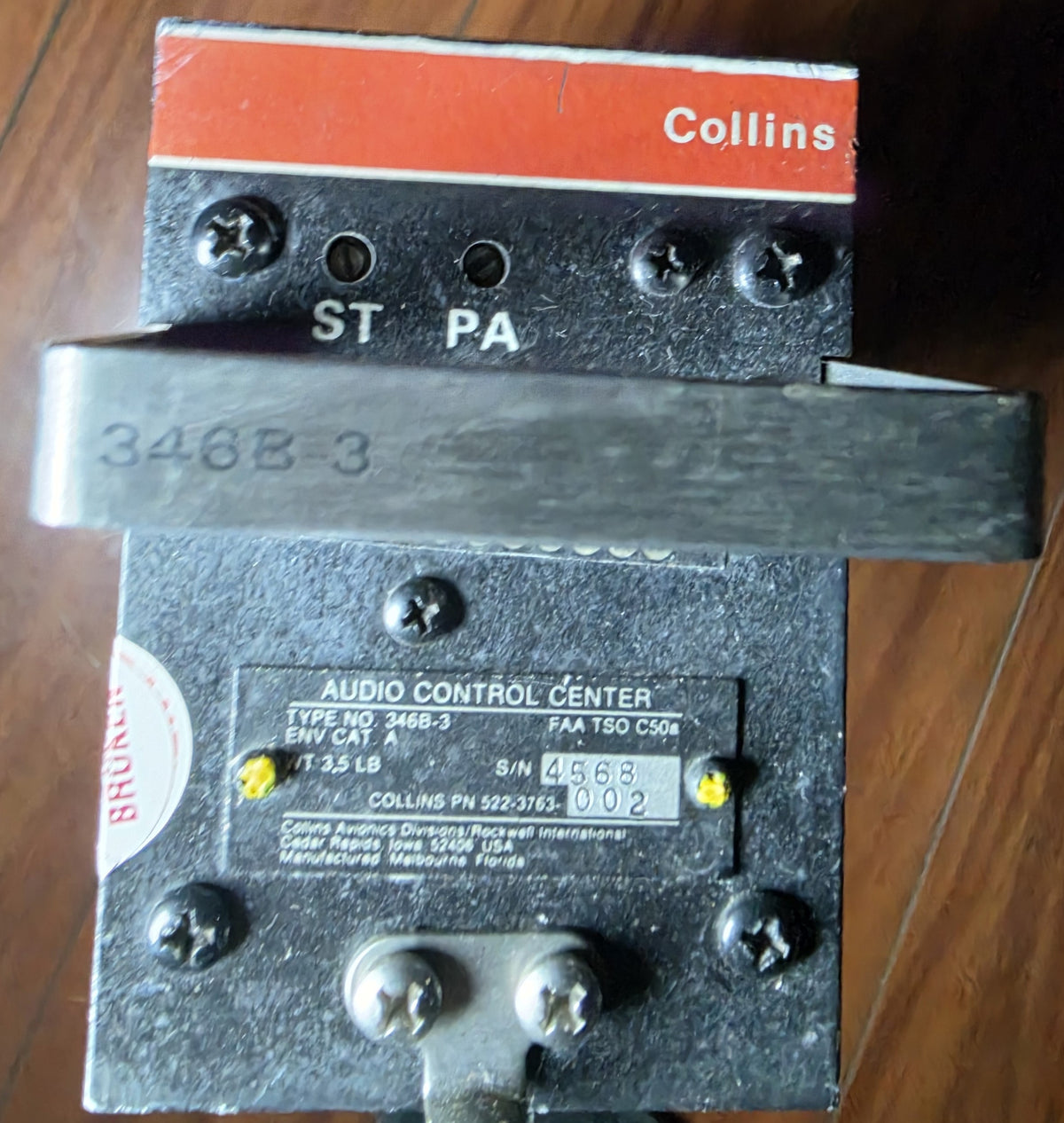 AUDIO CONTROL CENTER - ST PA 346B-3