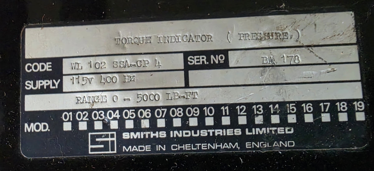 TORQUE INDICATOR - WL 102 SSA-CP 4