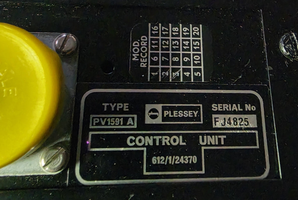 CONTROL UNIT PV1591A -612/1/24370
