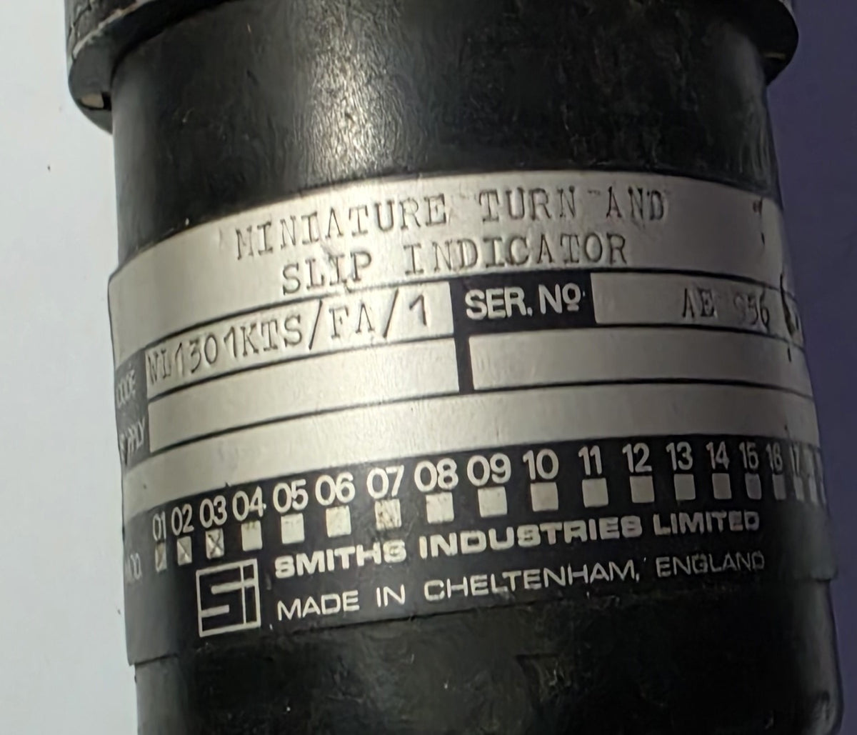 TURN AND SLIP INDICATOR - WL1301KTS/FA/1