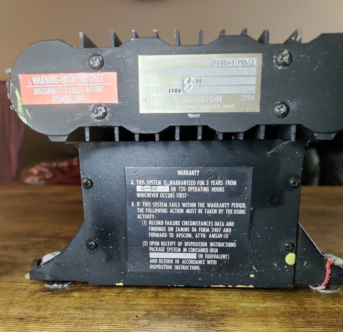 POWER SUPPLY UNIT - 2692-1 REV.J