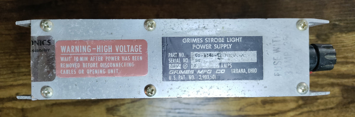 GRIMES STROB LIGHT SUPPLY - 60-3146-3