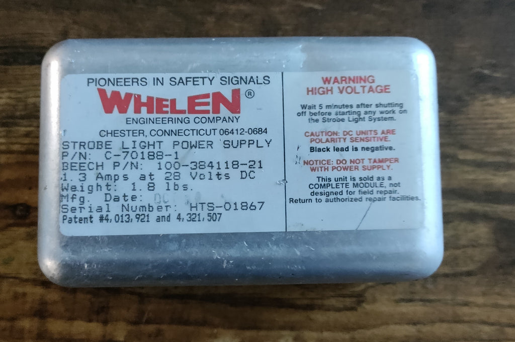 STROB LIGHT POWER SUPPLY - 100-384118-21