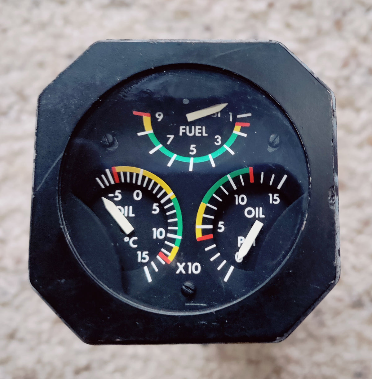 INDICATOR OIL TEMP-PRESS-FUEL PRESS -185.105-2