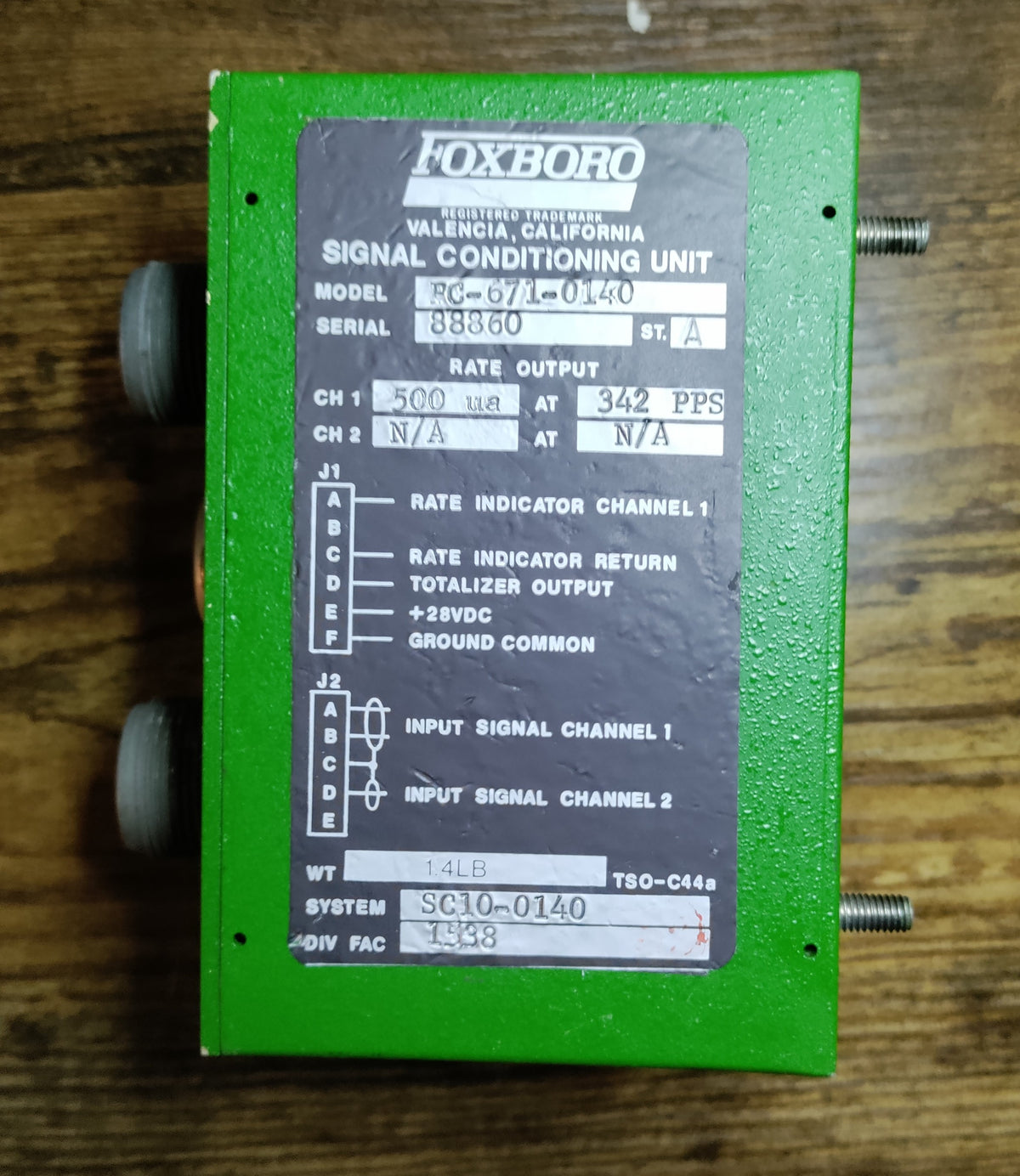 SIGNAL CONDITIONNING UNIT - RC-671-0140